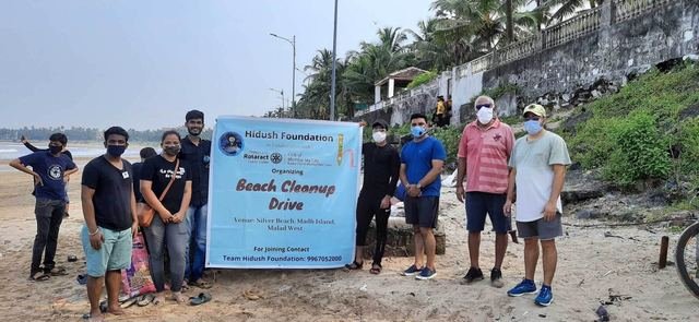 Beach Cleaning at Silver Beach, Madh Island