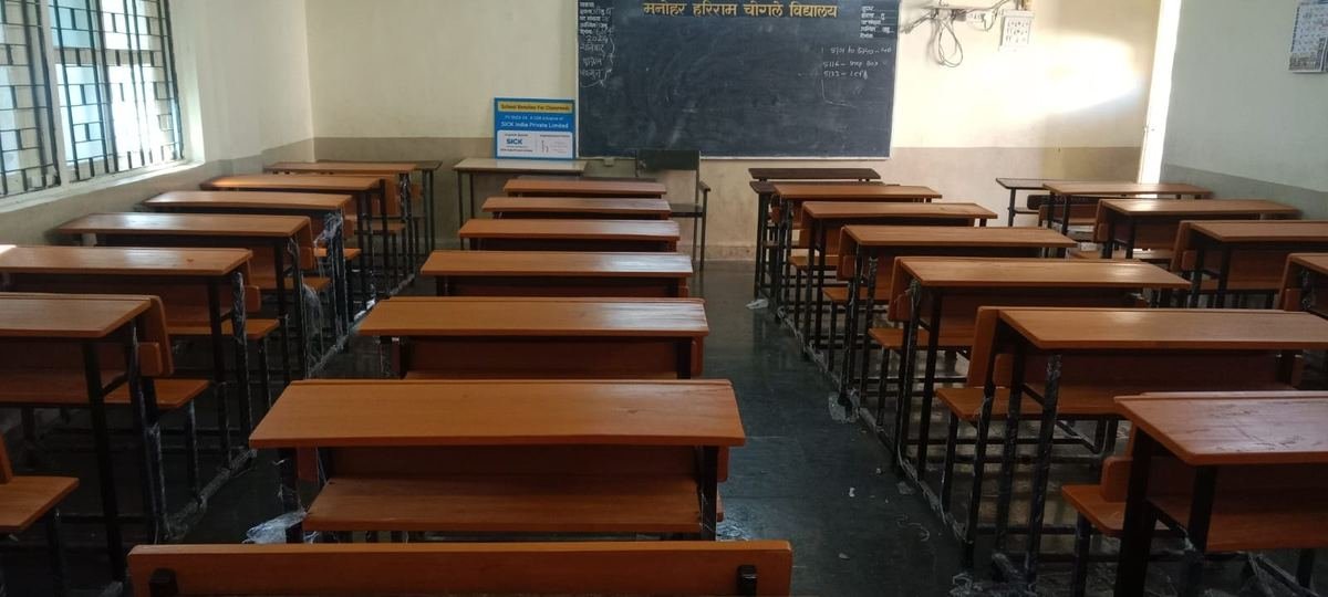 New benches at Manohar Hariram Chogale Vidyalay