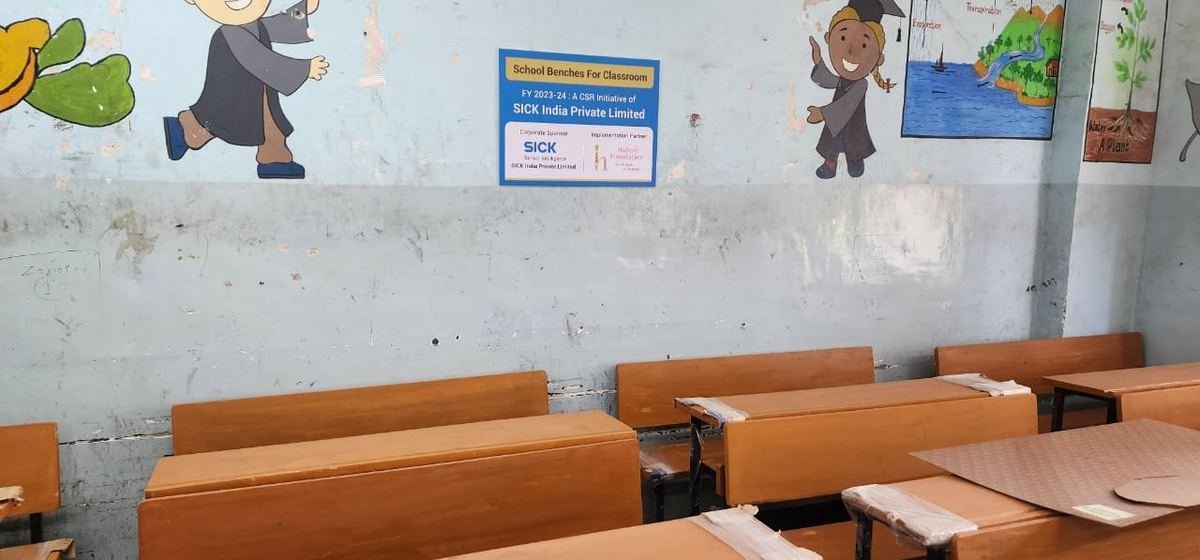 New benches at Gundavali Mumbai Public School