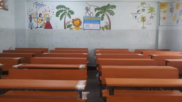290 Benches and 7 Smart TVs for 4 Schools in Mumbai and Palghar