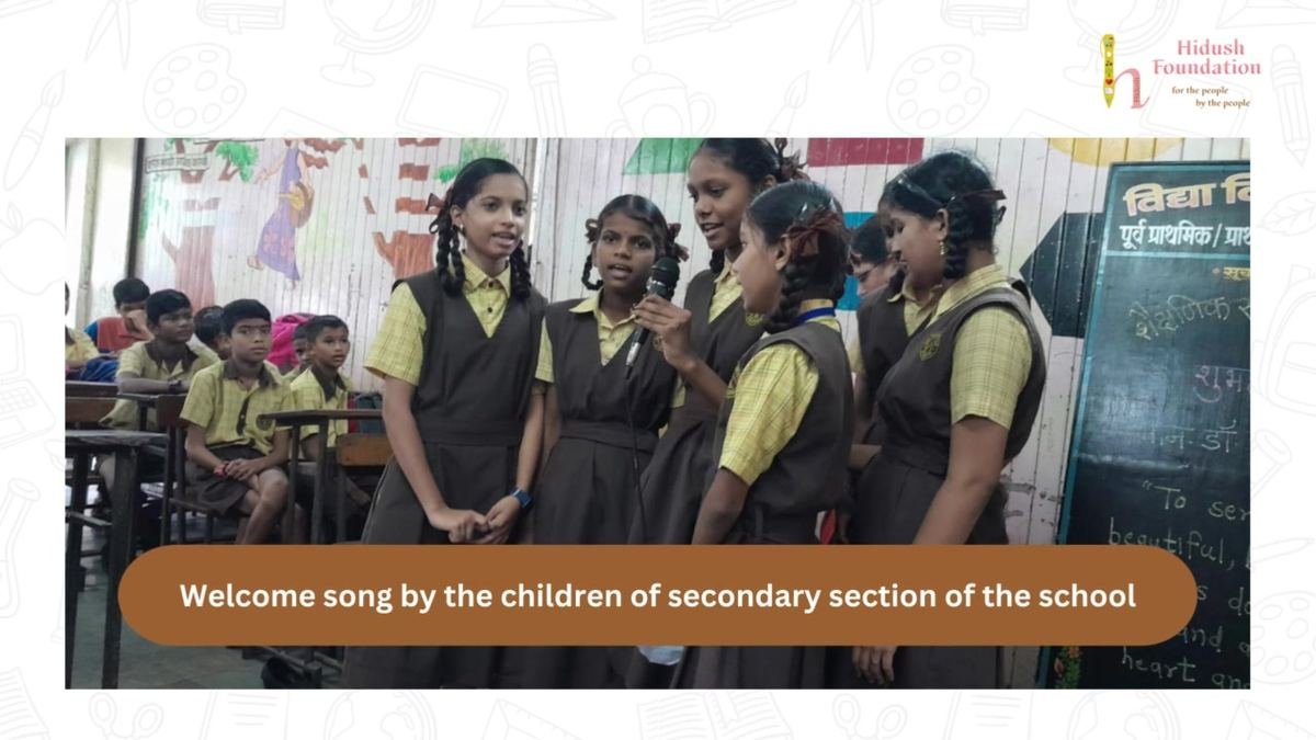 Welcome song by the students