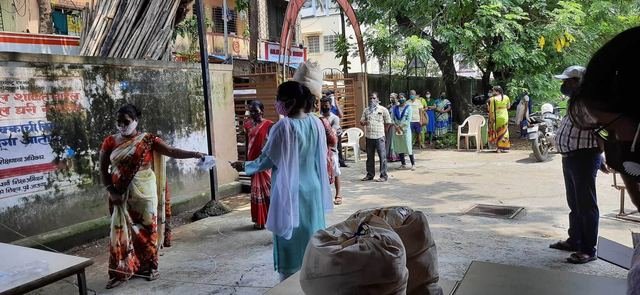 Distribution of Ration Kits at Suvidya School, Gorai