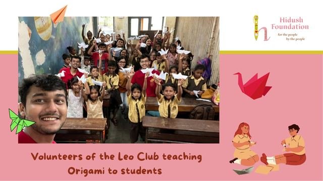 Origami Session at Vidya Vikas Sabha Highschool