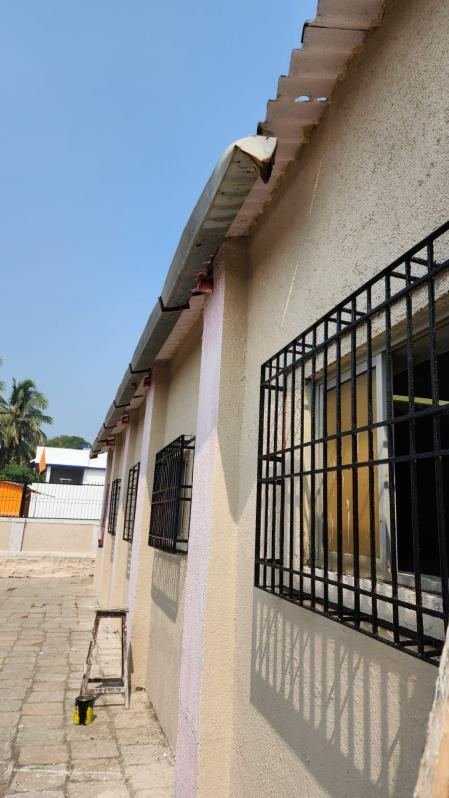 The school exterior after painting