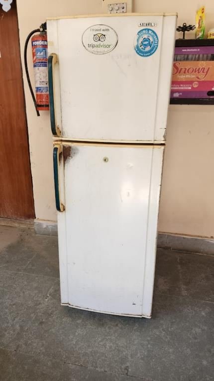 The new refrigerator for the school
