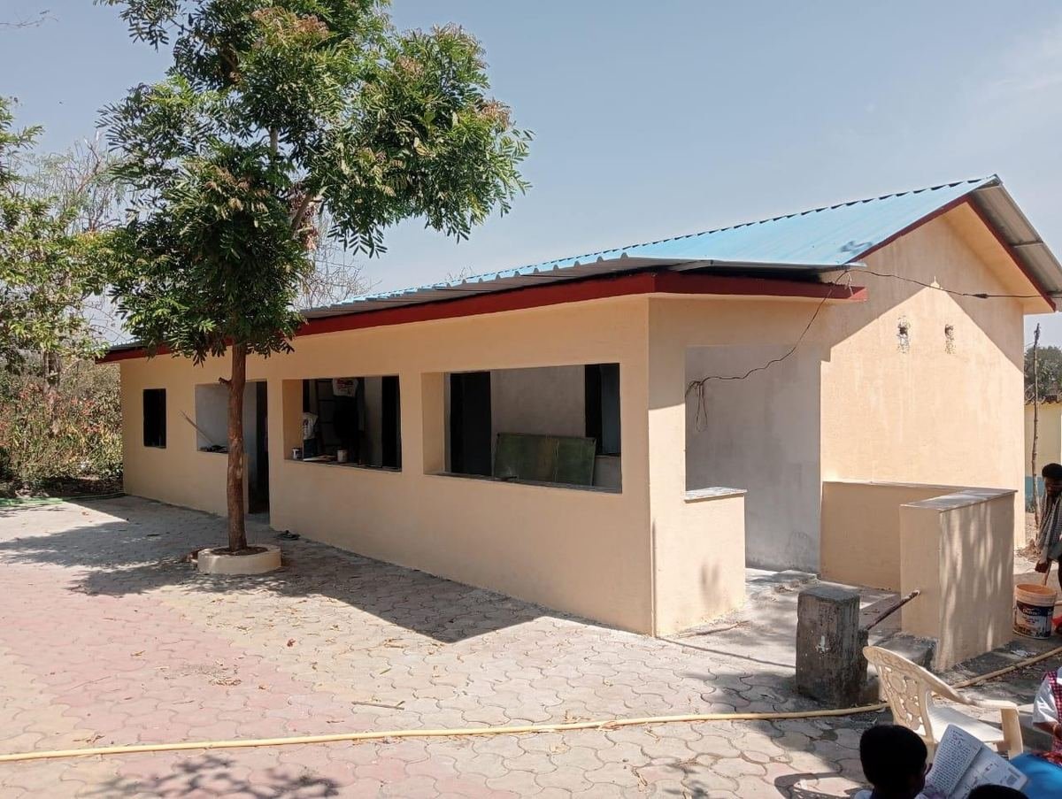 Z. P. School Goratpada after the renovation