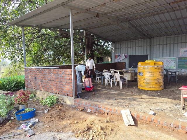 Repair Work in Progress at ZP School, Somta