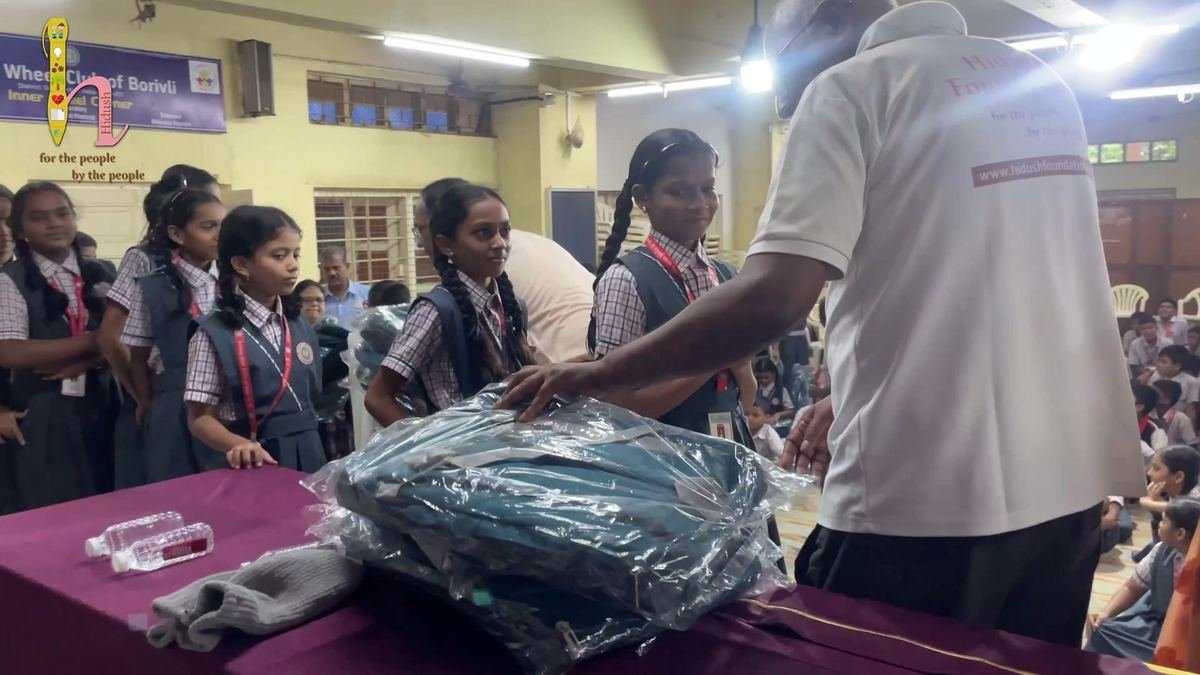 The new school bags ready for the students