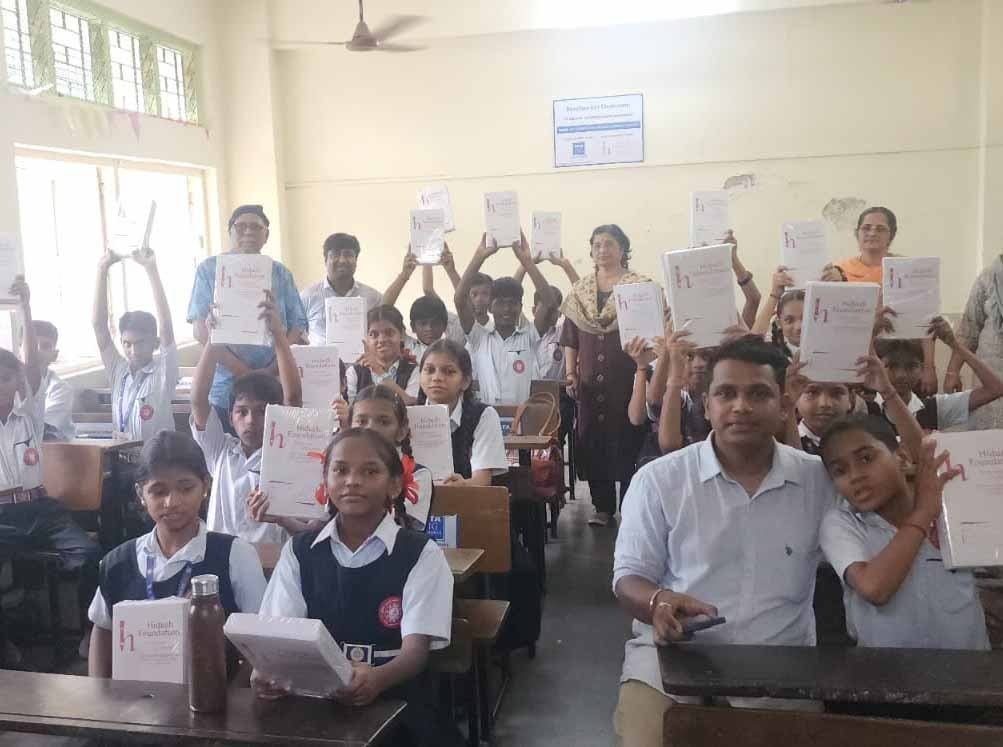 Stationery Distribution at Suvidya School, Gorai