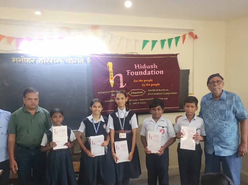 Stationery Distribution at Suvidya School, Gorai