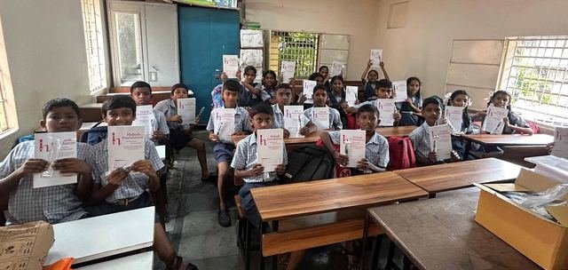 Stationery Distribution at Vidharbha Vidya Mandir, Kurar Village, Malad East