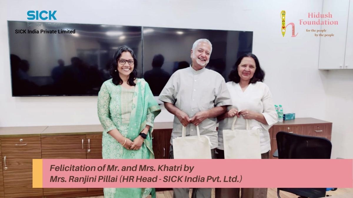 Felicitation of Mr. and Mrs. Khatri